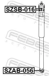 Buchse, Stoßdämpfer FEBEST SZAB-056 Bild Buchse, Stoßdämpfer FEBEST SZAB-056