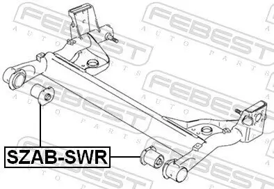 Lagerung, Achskörper Hinterachse FEBEST SZAB-SWR Bild Lagerung, Achskörper Hinterachse FEBEST SZAB-SWR