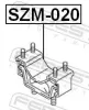 Lagerung, Motor hinten FEBEST SZM-020 Bild Lagerung, Motor hinten FEBEST SZM-020