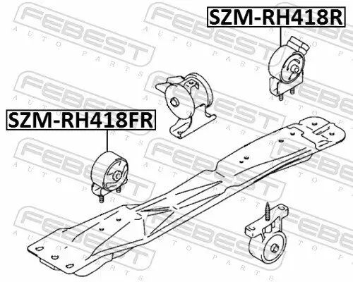 Lagerung, Motor FEBEST SZM-RH418R Bild Lagerung, Motor FEBEST SZM-RH418R