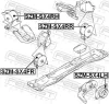 Lagerung, Motor vorne rechts FEBEST SZM-SX4RH Bild Lagerung, Motor vorne rechts FEBEST SZM-SX4RH