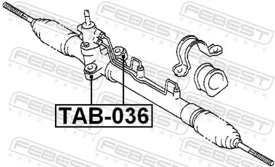 Lagerung, Lenkgetriebe FEBEST TAB-036 Bild Lagerung, Lenkgetriebe FEBEST TAB-036