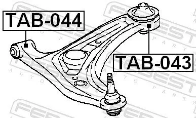 Lagerung, Lenker FEBEST TAB-044 Bild Lagerung, Lenker FEBEST TAB-044