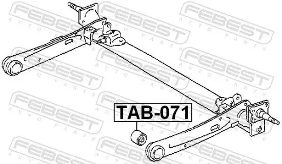 Lagerung, Lenker FEBEST TAB-071 Bild Lagerung, Lenker FEBEST TAB-071