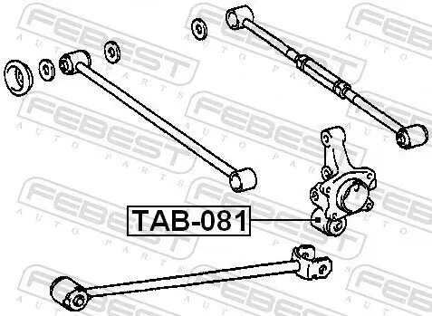 Lagerung, Lenker Hinterachse unten FEBEST TAB-081 Bild Lagerung, Lenker Hinterachse unten FEBEST TAB-081