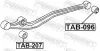 Lagerung, Lenker hinten Vorderachse unten FEBEST TAB-096 Bild Lagerung, Lenker hinten Vorderachse unten FEBEST TAB-096