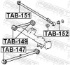 Lagerung, Lenker Hinterachse oben vorne FEBEST TAB-149 Bild Lagerung, Lenker Hinterachse oben vorne FEBEST TAB-149