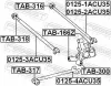 Lagerung, Lenker Hinterachse FEBEST TAB-166Z Bild Lagerung, Lenker Hinterachse FEBEST TAB-166Z