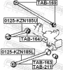 Lagerung, Lenker außen innen Hinterachse hinter der Achse FEBEST TAB-169 Bild Lagerung, Lenker außen innen Hinterachse hinter der Achse FEBEST TAB-169