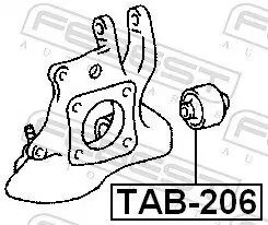 Lagerung, Lenker Hinterachse unten FEBEST TAB-206 Bild Lagerung, Lenker Hinterachse unten FEBEST TAB-206