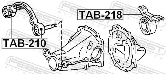 Lagerung, Differential FEBEST TAB-210 Bild Lagerung, Differential FEBEST TAB-210