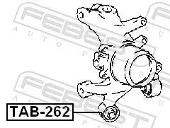Lagerung, Lenker Hinterachse unten mitte FEBEST TAB-262 Bild Lagerung, Lenker Hinterachse unten mitte FEBEST TAB-262