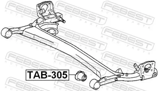 Lagerung, Achskörper Hinterachse FEBEST TAB-305 Bild Lagerung, Achskörper Hinterachse FEBEST TAB-305