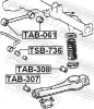 Lagerung, Lenker Hinterachse unten FEBEST TAB-307 Bild Lagerung, Lenker Hinterachse unten FEBEST TAB-307
