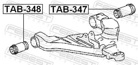 Lagerung, Lenker hinten innen Vorderachse unten FEBEST TAB-347 Bild Lagerung, Lenker hinten innen Vorderachse unten FEBEST TAB-347