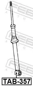 Buchse, Stoßdämpfer FEBEST TAB-357 Bild Buchse, Stoßdämpfer FEBEST TAB-357