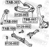 Lagerung, Lenker innen Vorderachse oben FEBEST TAB-365 Bild Lagerung, Lenker innen Vorderachse oben FEBEST TAB-365