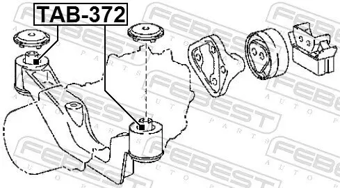 Lagerung, Differential FEBEST TAB-372 Bild Lagerung, Differential FEBEST TAB-372