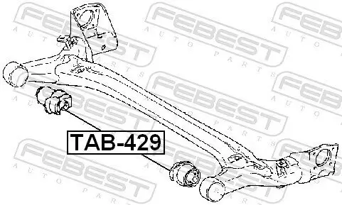 Lagerung, Achskörper FEBEST TAB-429 Bild Lagerung, Achskörper FEBEST TAB-429