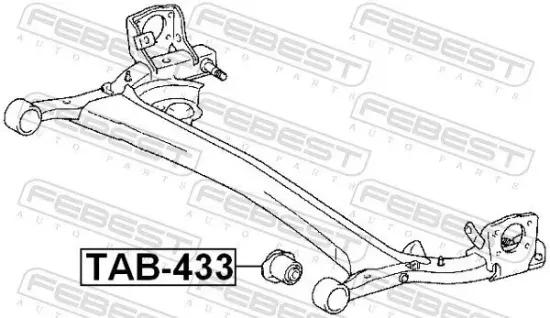 Lagerung, Achskörper Hinterachse FEBEST TAB-433 Bild Lagerung, Achskörper Hinterachse FEBEST TAB-433