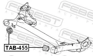 Lagerung, Achskörper FEBEST TAB-455 Bild Lagerung, Achskörper FEBEST TAB-455