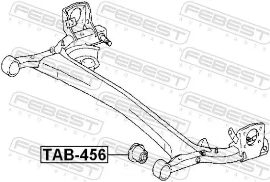 Lagerung, Achskörper Hinterachse FEBEST TAB-456 Bild Lagerung, Achskörper Hinterachse FEBEST TAB-456