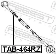 Lagerung, Lenker Hinterachse rechts FEBEST TAB-464RZ Bild Lagerung, Lenker Hinterachse rechts FEBEST TAB-464RZ
