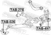 Lagerung, Lenker Hinterachse unten hinter der Achse FEBEST TAB-497 Bild Lagerung, Lenker Hinterachse unten hinter der Achse FEBEST TAB-497