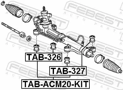 Lagerung, Lenkgetriebe FEBEST TAB-ACM20-KIT Bild Lagerung, Lenkgetriebe FEBEST TAB-ACM20-KIT