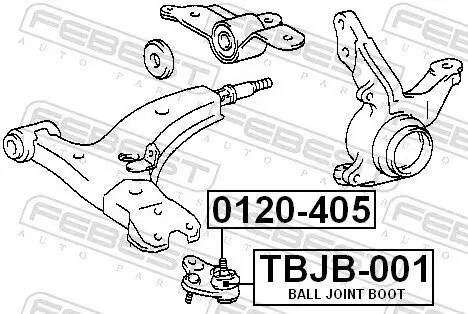 Reparatursatz, Trag-/Führungsgelenk FEBEST TBJB-001 Bild Reparatursatz, Trag-/Führungsgelenk FEBEST TBJB-001