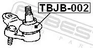 Manschette, Trag-/Führungsgelenk Vorderachse unten FEBEST TBJB-002 Bild Manschette, Trag-/Führungsgelenk Vorderachse unten FEBEST TBJB-002