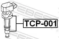 Stecker, Zündspule FEBEST TCP-001 Bild Stecker, Zündspule FEBEST TCP-001