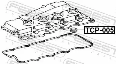 Dichtung, Zylinderkopfhaube FEBEST TCP-005 Bild Dichtung, Zylinderkopfhaube FEBEST TCP-005