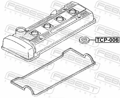 Dichtring, Kerzenschacht FEBEST TCP-006 Bild Dichtring, Kerzenschacht FEBEST TCP-006
