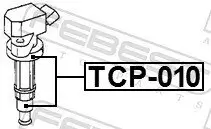 Stecker, Zündspule FEBEST TCP-010 Bild Stecker, Zündspule FEBEST TCP-010