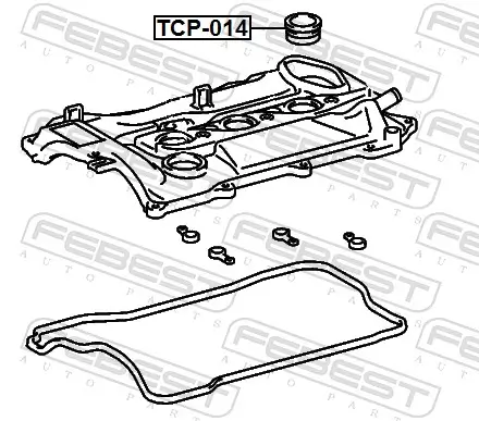 Dichtring, Kerzenschacht FEBEST TCP-014 Bild Dichtring, Kerzenschacht FEBEST TCP-014