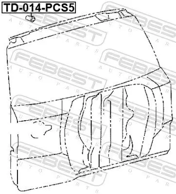 Stoßfänger hinten FEBEST TD-014-PCS5 Bild Stoßfänger hinten FEBEST TD-014-PCS5