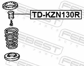 Anschlagpuffer, Federung Hinterachse FEBEST TD-KZN130R Bild Anschlagpuffer, Federung Hinterachse FEBEST TD-KZN130R