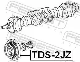 Riemenscheibe, Kurbelwelle FEBEST TDS-2JZ Bild Riemenscheibe, Kurbelwelle FEBEST TDS-2JZ