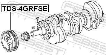 Riemenscheibe, Kurbelwelle FEBEST TDS-4GRFSE Bild Riemenscheibe, Kurbelwelle FEBEST TDS-4GRFSE