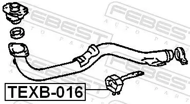 Montagesatz, Abgasanlage FEBEST TEXB-016 Bild Montagesatz, Abgasanlage FEBEST TEXB-016