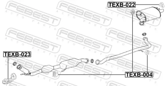 Anschlagpuffer, Schalldämpfer FEBEST TEXB-022 Bild Anschlagpuffer, Schalldämpfer FEBEST TEXB-022