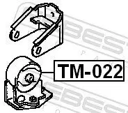 Lagerung, Motor FEBEST TM-008 Bild Lagerung, Motor FEBEST TM-008