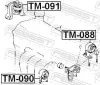 Lagerung, Motor vorne rechts FEBEST TM-091 Bild Lagerung, Motor vorne rechts FEBEST TM-091