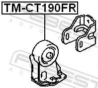 Lagerung, Motor FEBEST TM-CT190FR Bild Lagerung, Motor FEBEST TM-CT190FR