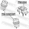 Lagerung, Motor vorne FEBEST TM-GSE20F Bild Lagerung, Motor vorne FEBEST TM-GSE20F