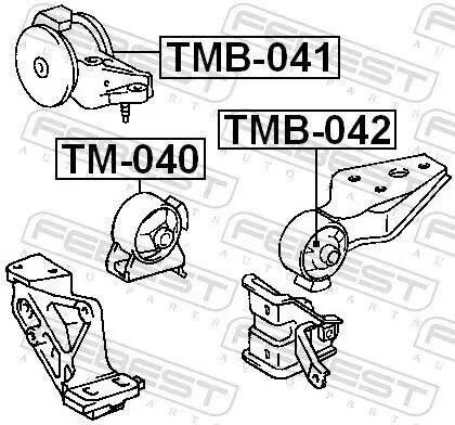 Lagerung, Motor FEBEST TMB-041 Bild Lagerung, Motor FEBEST TMB-041