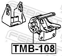 Lagerung, Motor vorne links FEBEST TMB-108 Bild Lagerung, Motor vorne links FEBEST TMB-108