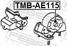 Lagerung, Motor hinten FEBEST TMB-AE115 Bild Lagerung, Motor hinten FEBEST TMB-AE115