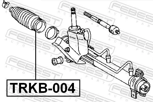 Faltenbalg, Lenkung FEBEST TRKB-004 Bild Faltenbalg, Lenkung FEBEST TRKB-004